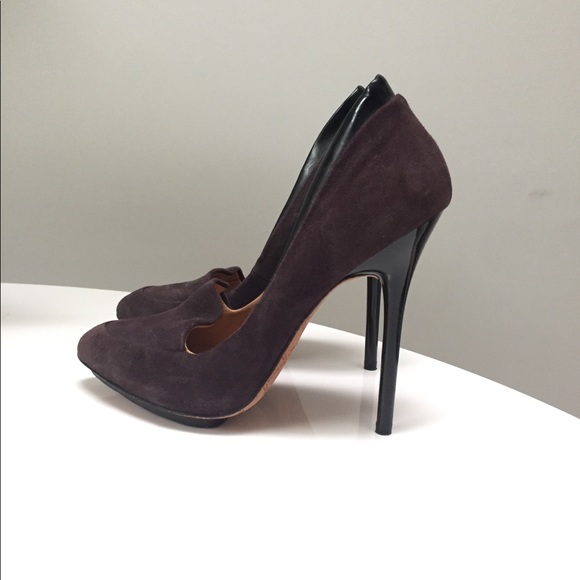 L.A.M.B Purple Suede Stiletto - Picture 2 of 2